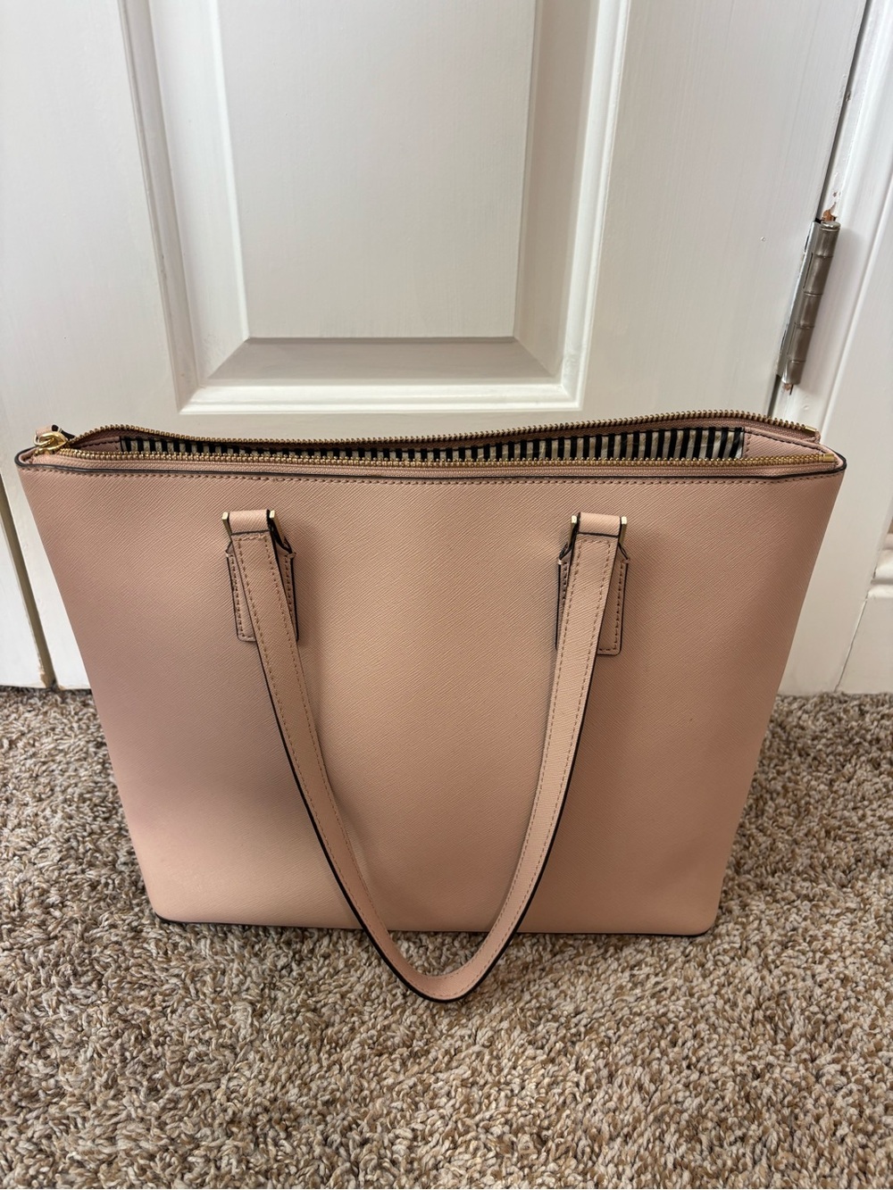 Kate Spade Pale Pink Saffiano Leather Tote - Picture 5 of 5